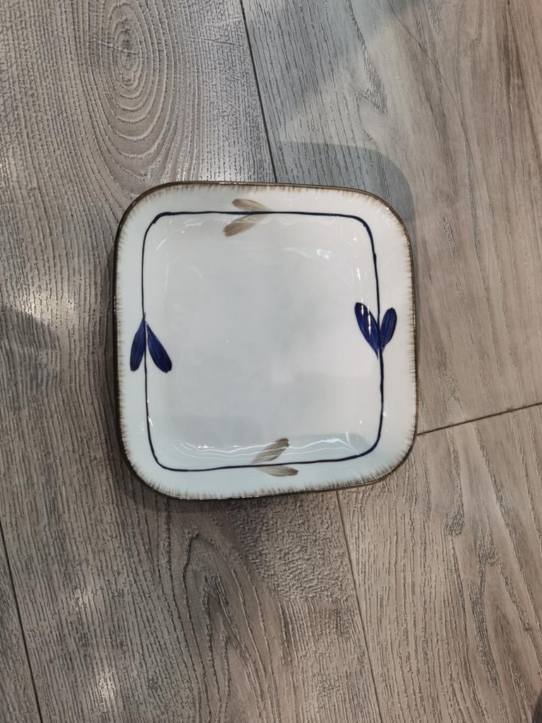 SPRING BUDS 8" SQUARE PLATE 10/PK 40/CS