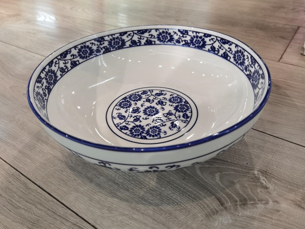 10 BLUE AND WHITE ELECTRONIC BOWLS 5/PK 20/CS