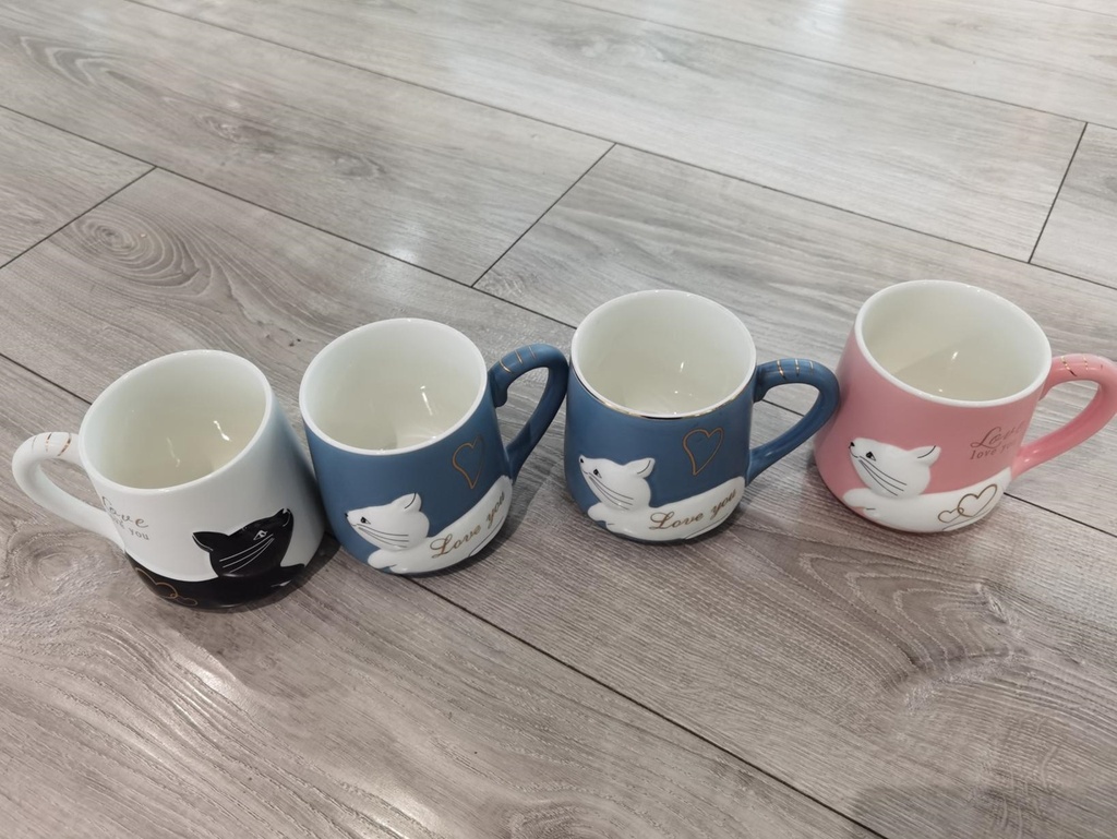 xy042 浮雕猫咪口杯 48/CS