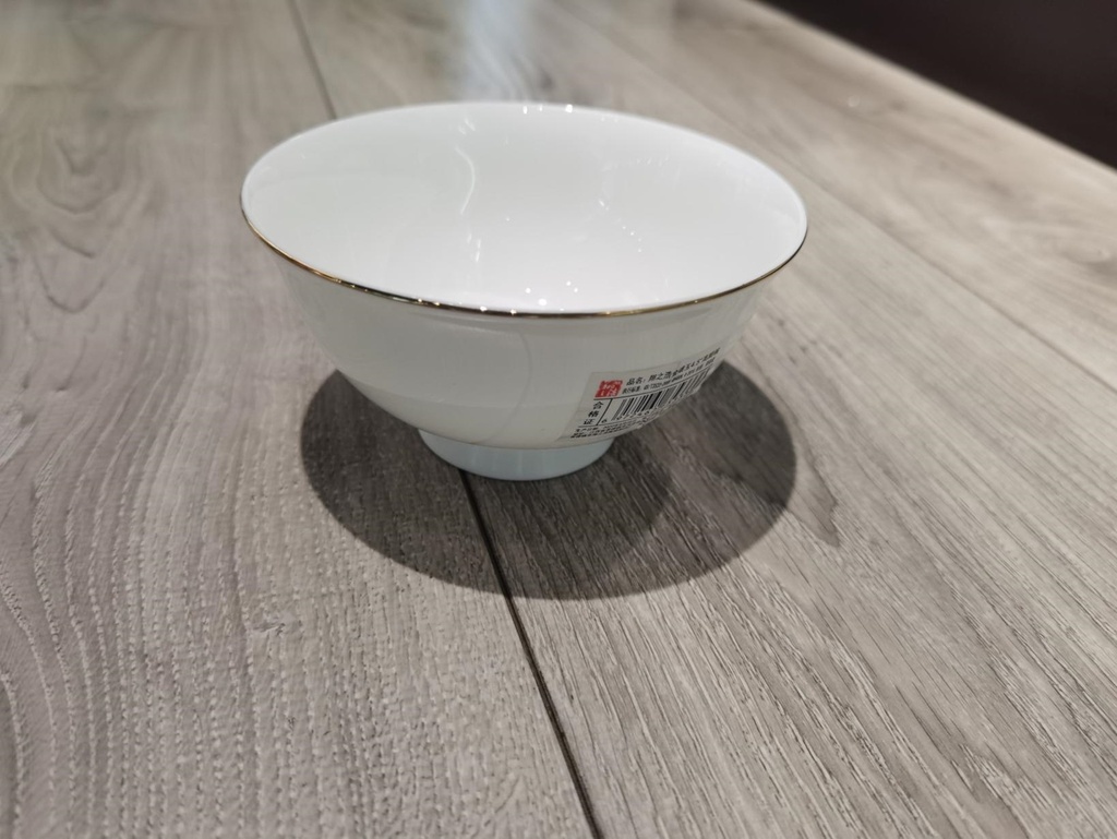 XIANGZHIHAO GOLD INLAID JADE 4.5" TALL BOWL 10/PK 80/CS