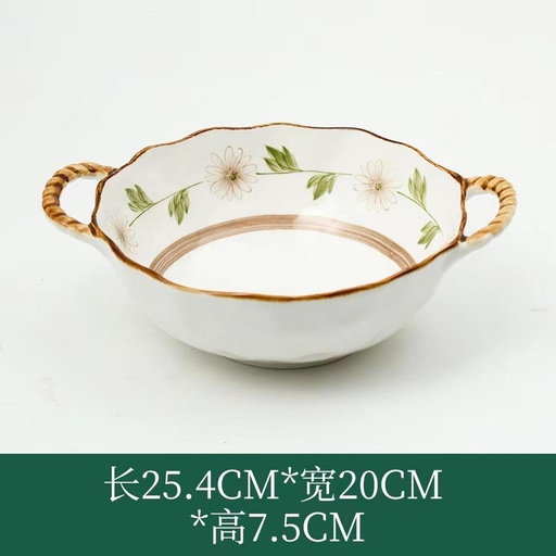 LITTLE DAISY 10" 2 EARS DEEP BOWL 6/PK 36/CS