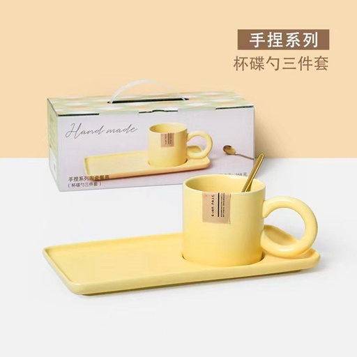 THREE-PIECE SET OF CUP&TRAY 24/CS