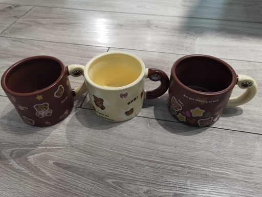 CY499 CARTOON BEAR BUMP SINGLE CUP 60/CS