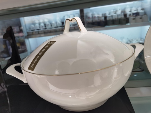 XIANGZHIHAO GOLD INLAID JADE 9" M POT 10/CS