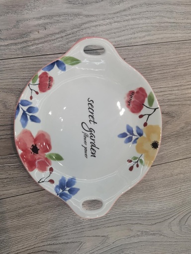 SECRET GARDEN 9" STONE PATTERN DOUBLE HOLE ROUND DISK 6/PK 36/CS