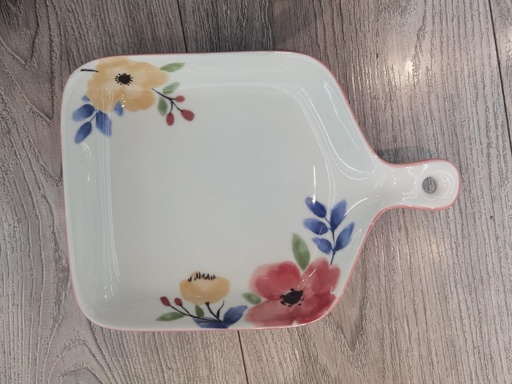SECRET GARDEN 9" STONE PATTERN SINGLE HANDLE PLATE 10/PK 40/CS