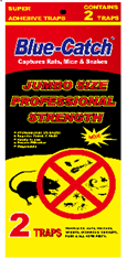 [WS-32277] BLUE-TOUCH JUMBO FLAT GLUE TRAP 2 TRAPS 36/72/CS