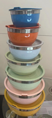 [D-1639B] 22CM(2L)彩色沙拉盆