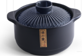 [PB-2411CB] 陶煲王PB-2411C蓝条纹烧之宝3L
