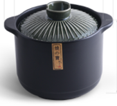 [PB-2215C] 陶煲王PB-2215C绿条纹烧之宝4.2L